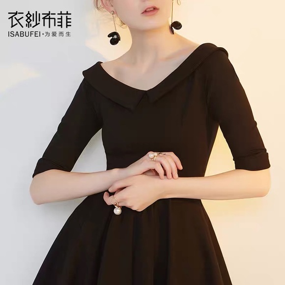 Elegant black little dress Size M - Picture 2 of 7